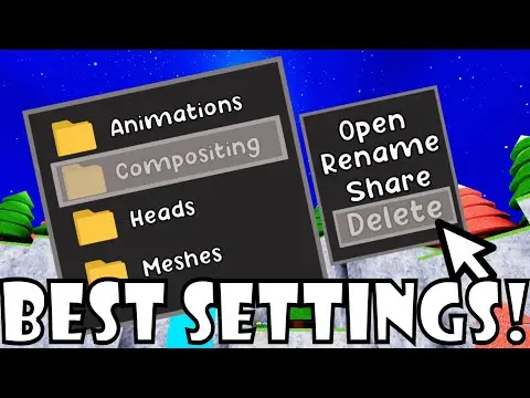 Settings overview by Chcken